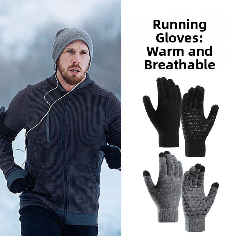 Wool Glove Lined - Luvas Unissex para Corrida ao Ar