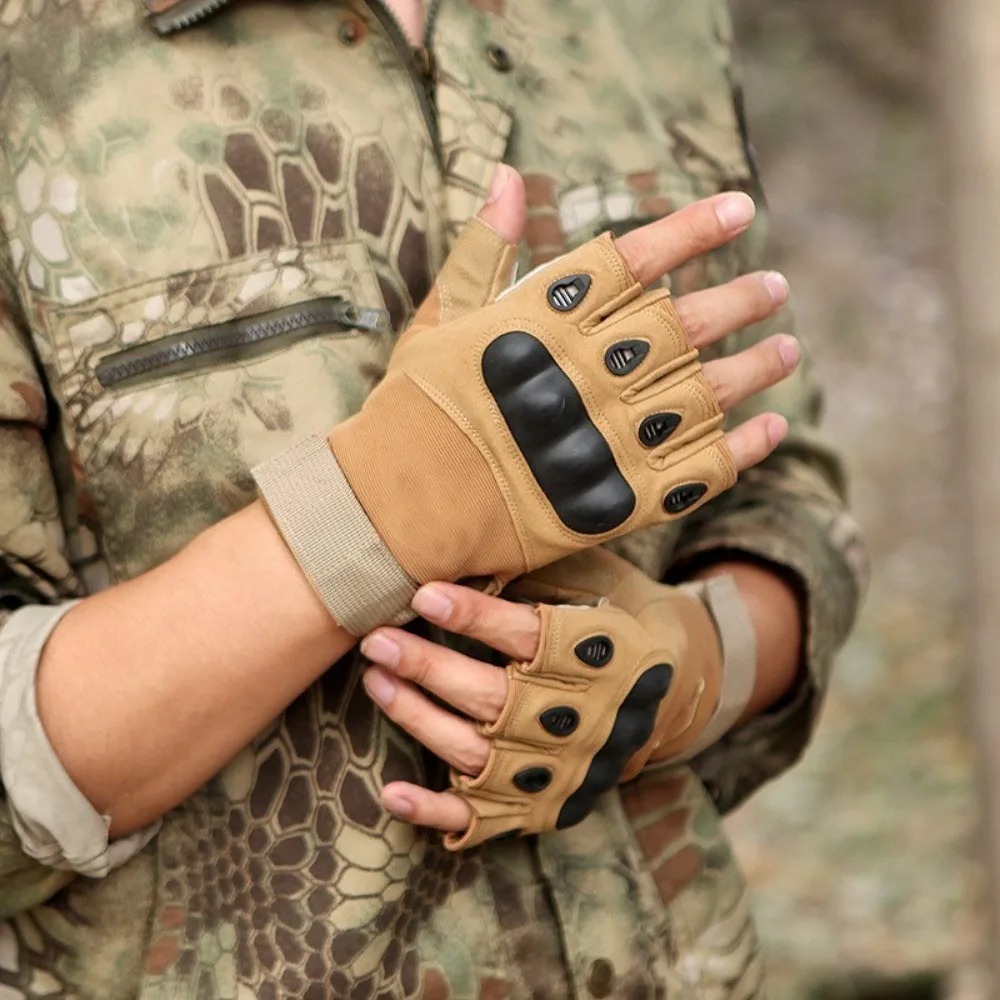Motorcycle Glove Knuckle - Luvas táticas de dedos completos para