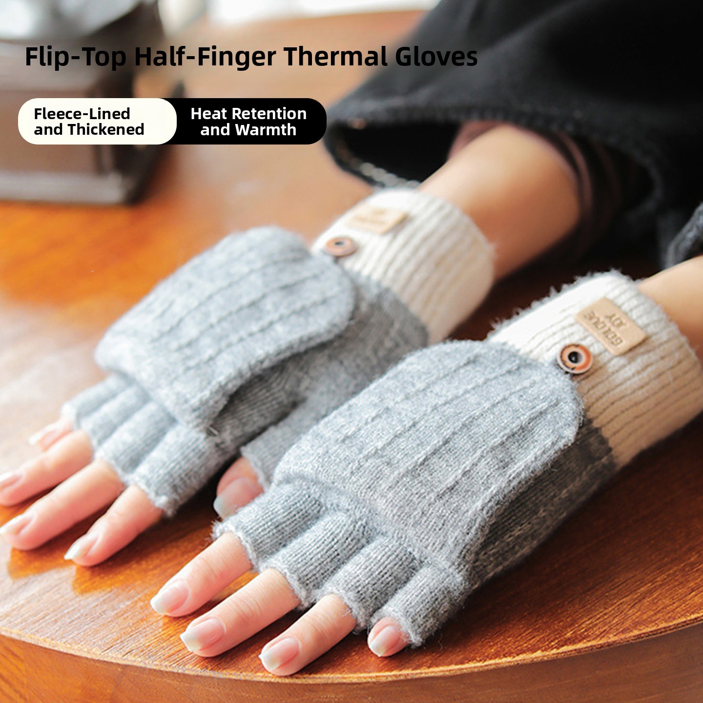 Wool Glove Lined - Luvas femininas de inverno forradas com