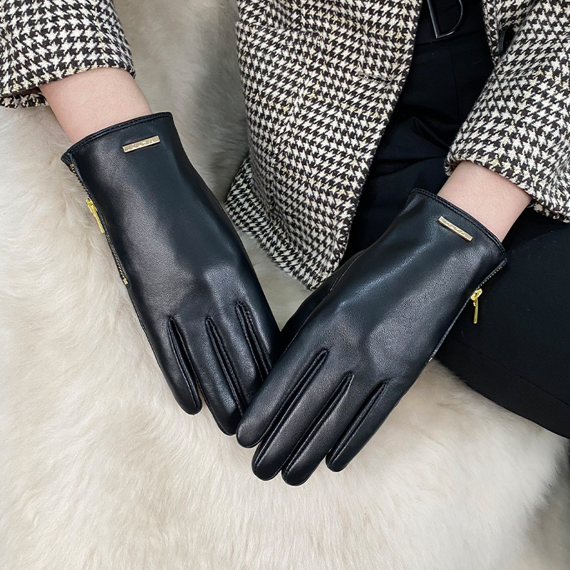 Luvas femininas de couro de pe - Leather Driving Glove avaliação e preço