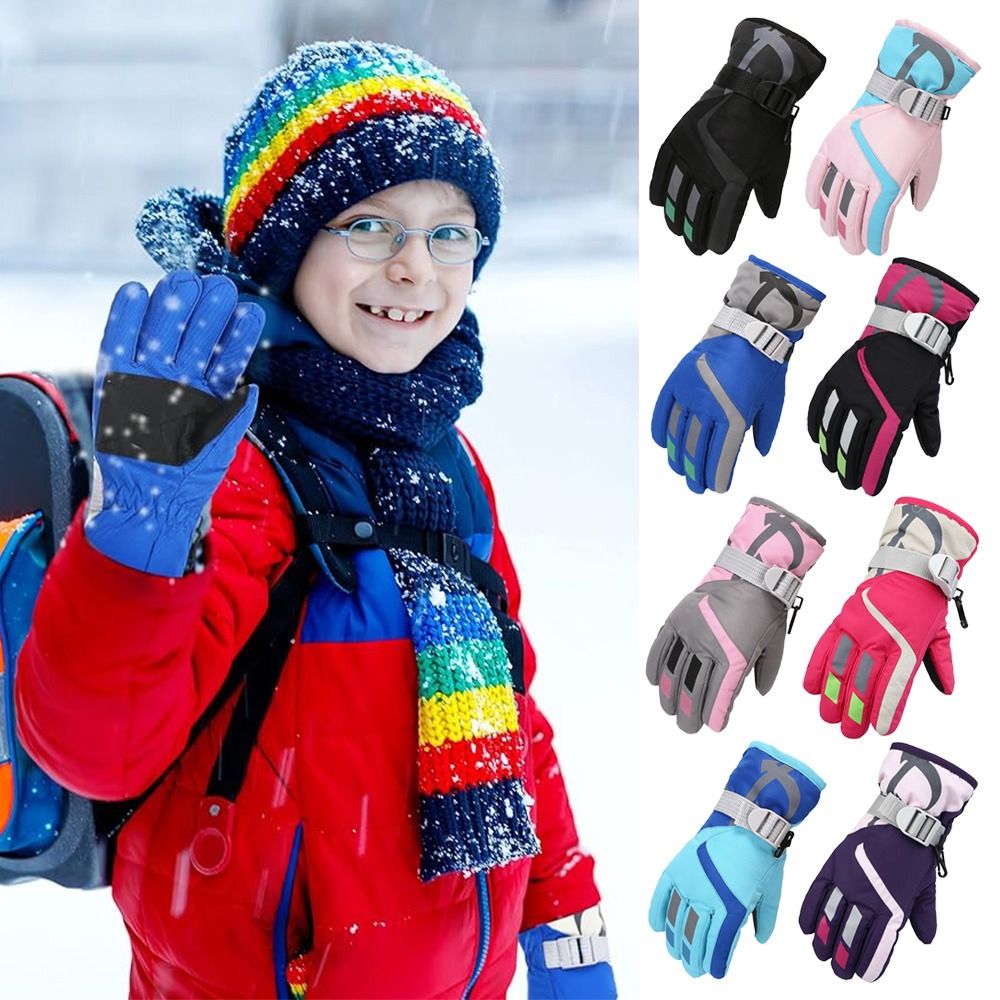 Luvas de esqui infantis fofas  - Ski Glove Waterproof avaliação e preço