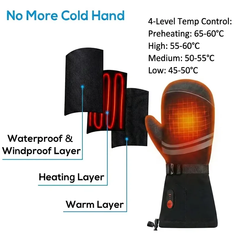 Luvas de Pulso Aquecidas Recar - Ski Glove Waterproof avaliação e preço
